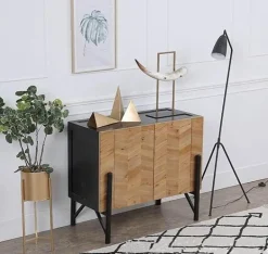 Cozy Living Möbel-Nordischer Holzschrank – Elegante Aufbewahrungslösung für den Seiteneingang