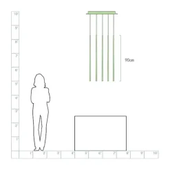 Comfort u0026 Style Beleuchtung-Nordischer LED-Kronleuchter – Elegante lange Downlight-Leuchte