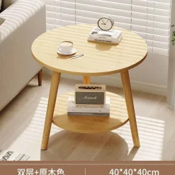 Comfort u0026 Style Möbel-Nordischer runder Couchtisch – Moderne Eleganz für das Wohnzimmer