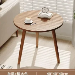 Comfort u0026 Style Möbel-Nordischer runder Couchtisch – Moderne Eleganz für das Wohnzimmer