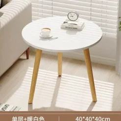 Comfort u0026 Style Möbel-Nordischer runder Couchtisch – Moderne Eleganz für das Wohnzimmer