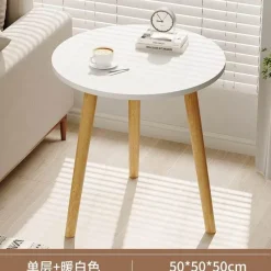 Comfort u0026 Style Möbel-Nordischer runder Couchtisch – Moderne Eleganz für das Wohnzimmer