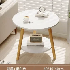 Comfort u0026 Style Möbel-Nordischer runder Couchtisch – Moderne Eleganz für das Wohnzimmer