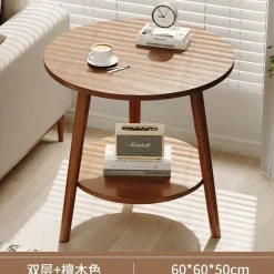 Comfort u0026 Style Möbel-Nordischer runder Couchtisch – Moderne Eleganz für das Wohnzimmer