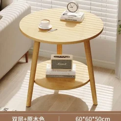 Comfort u0026 Style Möbel-Nordischer runder Couchtisch – Moderne Eleganz für das Wohnzimmer