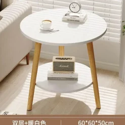 Comfort u0026 Style Möbel-Nordischer runder Couchtisch – Moderne Eleganz für das Wohnzimmer