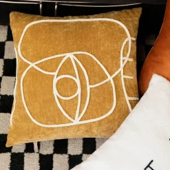 The Cushion Corner Bettzeug-Nordischer Schachbrett-Kissenbezug - Schwarz-Weiß-Plüsch-Kissenbezug