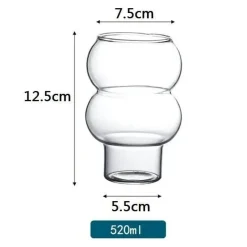 Plates u0026 More Küche & Esszimmer-Nordisches Cocktailbecher-Set aus rosa Glas – elegante Saft- und Wassergläser