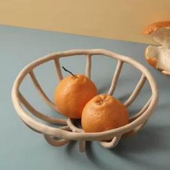 Space Savvy Küche & Esszimmer-Nordisches Obsttablett aus Harz – Kreatives Hohldesign-Dekor