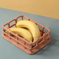 Space Savvy Küche & Esszimmer-Nordisches Obsttablett aus Harz – Kreatives Hohldesign-Dekor