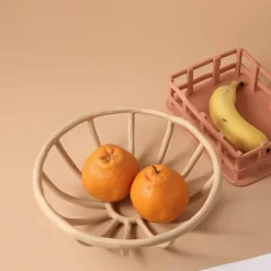 Space Savvy Küche & Esszimmer-Nordisches Obsttablett aus Harz – Kreatives Hohldesign-Dekor