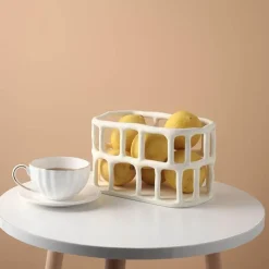 Space Savvy Küche & Esszimmer-Nordisches Obsttablett aus Harz – Kreatives Hohldesign-Dekor