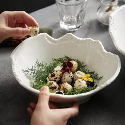 Elegance at the Table Küche & Esszimmer-Notch Design Keramikschale – Dekorative Schale