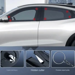 Wild u0026 Free Gear Autozubehör|Automobilindustrie-Notfall-Autofensterbrecher-Werkzeug – Sicherheitsgerät für die Flucht