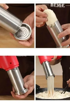 The Culinary Kit Küche & Esszimmer-Nudelmaschine – Tragbare automatische Teigmaschine