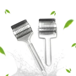 Tom Küche & Esszimmer-Nudelschneider – Nudelwerkzeug aus Edelstahl mit Knoblauch-Ingwer-Roller