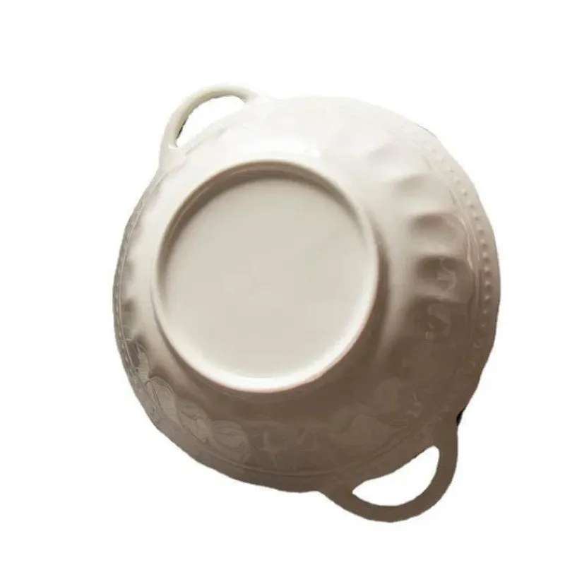 Plates u0026 More Küche & Esszimmer-Nudelschüssel aus Keramik mit Griff – mikrowellengeeignet, 700 ml, Küchengeschirr