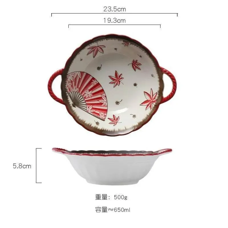 Plates u0026 More Küche & Esszimmer-Nudelschüssel aus Keramik mit Griff – mikrowellengeeignet, 700 ml, Küchengeschirr