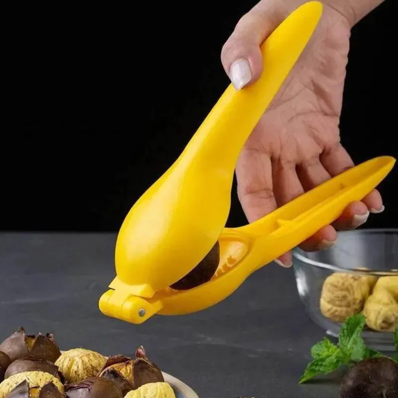 Tom Küche & Esszimmer-Nussknacker für Kastanien, Walnüsse, Clip-Zange, Schäler, Schneider, Öffner