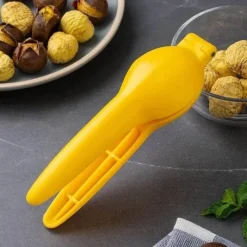 Tom Küche & Esszimmer-Nussknacker für Kastanien, Walnüsse, Clip-Zange, Schäler, Schneider, Öffner