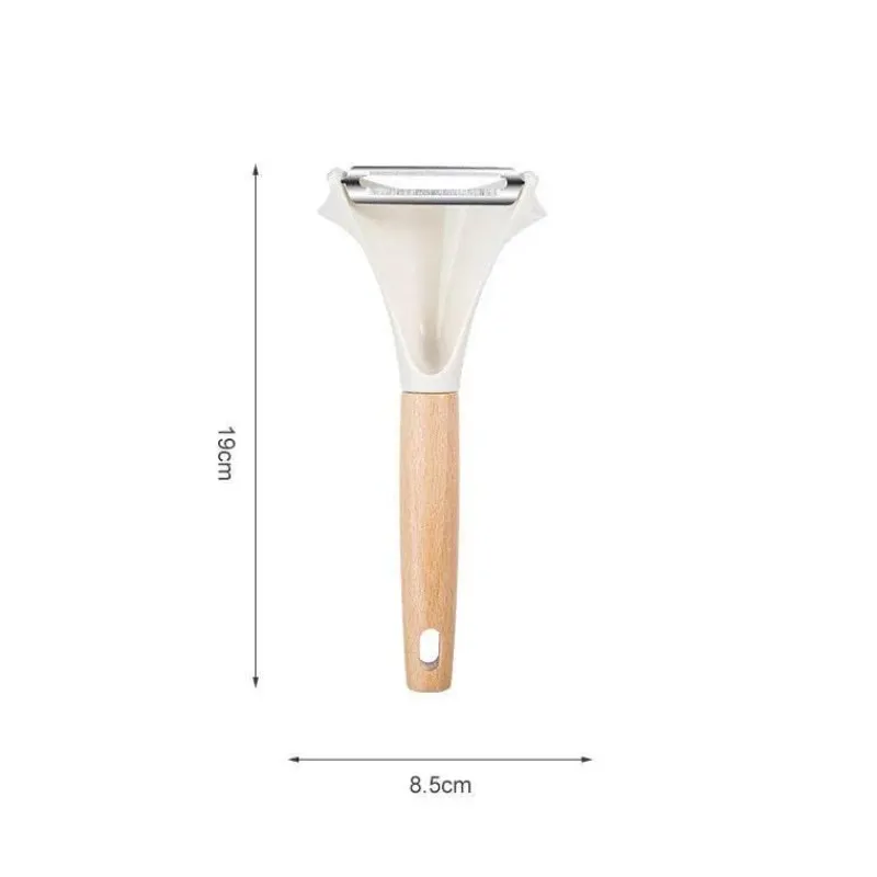 Tom Küche & Esszimmer-Obst- und Gemüseschäler aus Holz – Klingen aus rostfreiem Stahl