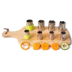 Comfort u0026 Style Küche & Esszimmer-Obst- und Gemüseschneider-Set aus Edelstahl – 8-teilig