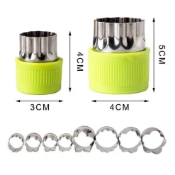 Comfort u0026 Style Küche & Esszimmer-Obst- und Gemüseschneider-Set aus Edelstahl – 8-teilig