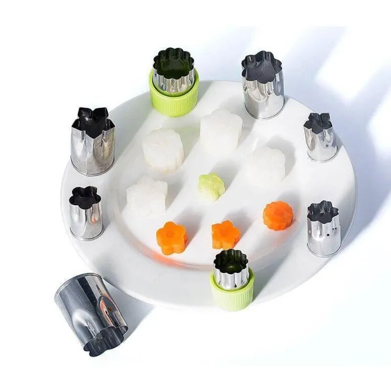 Comfort u0026 Style Küche & Esszimmer-Obst- und Gemüseschneider-Set aus Edelstahl – 8-teilig