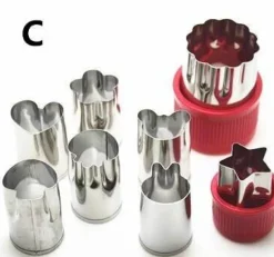 Comfort u0026 Style Küche & Esszimmer-Obst- und Gemüseschneider-Set aus Edelstahl – 8-teilig