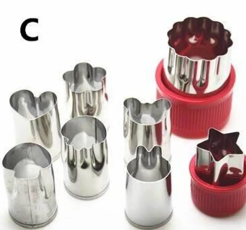 Comfort u0026 Style Küche & Esszimmer-Obst- und Gemüseschneider-Set aus Edelstahl – 8-teilig