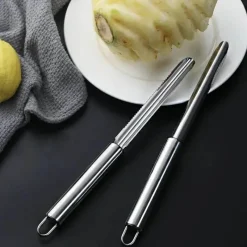 Tom Küche & Esszimmer-Obstentkerner- und Schäler-Set aus Edelstahl – langlebige Küchenwerkzeuge für mühelose Lebensmittelzubereitung