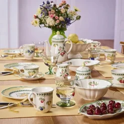 Feast u0026 Flair Küche & Esszimmer-Obstteller aus Porzellan – elegante Gartenschalen für das Essgeschirr