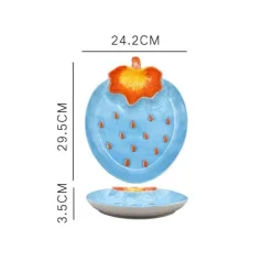 Tom Küche & Esszimmer-Obstteller-Set aus Keramik – dekorative Serviergeschirr für das Esszimmer