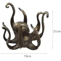 The Cozy Mug Küche & Esszimmer-Oktopus-Becherhalter – Wohndekor-Akzent aus Kunstharz