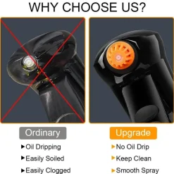 Tom Küche & Esszimmer-Olivenöl-Sprüher – Upgrade-Koch-Sprühflasche für Air Fryer, Salat, BBQ