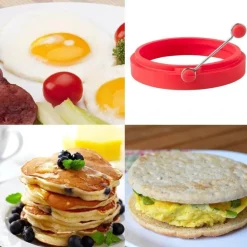 The Decor Haven Küche & Esszimmer-Omelett-Maker-Set – 4-teiliges antihaftbeschichtetes Utensil