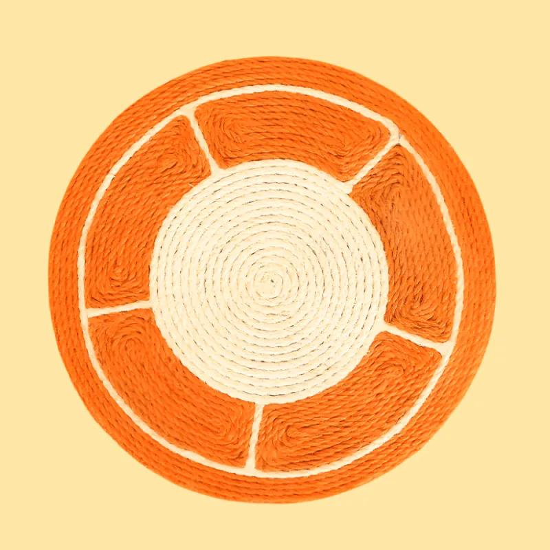 TailTrend Haustierspielzeug-Orangefarbenes Katzenkratzbrett – spannendes Spielzeug für verspielte Katzen