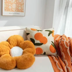 Cozy Cushions Bettzeug-Oranger Kissenbezug - Dekorative Kissenhülle