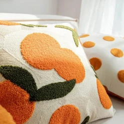 Cozy Cushions Bettzeug-Oranger Kissenbezug - Dekorative Kissenhülle