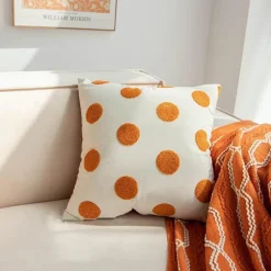 Cozy Cushions Bettzeug-Oranger Kissenbezug - Dekorative Kissenhülle