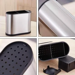 Space Savvy Küche & Esszimmer-Organizer für Küchenutensilien – Abtropfgestell zur Aufbewahrung in der Küche