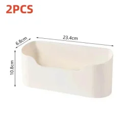 Space Savvy Küche & Esszimmer-Organizer unter der Spüle – selbstklebende Aufbewahrungslösung für Küche und Bad