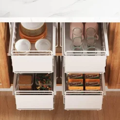 Space Savvy Küche & Esszimmer-Organizer unter der Spüle – Ausziehbares Lagerregal