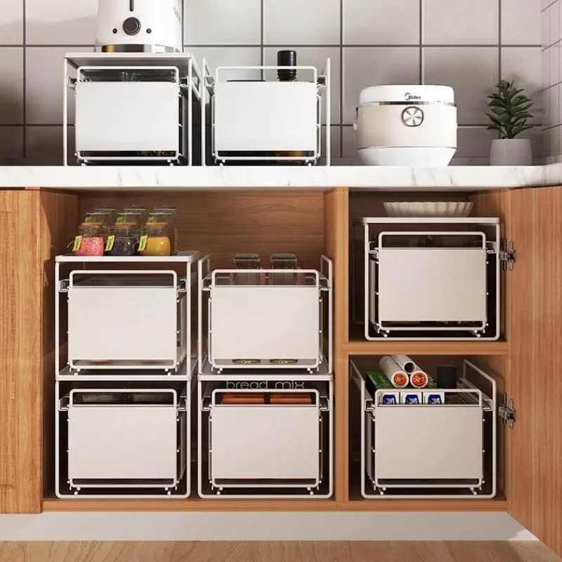 Space Savvy Küche & Esszimmer-Organizer unter der Spüle – Ausziehbares Lagerregal