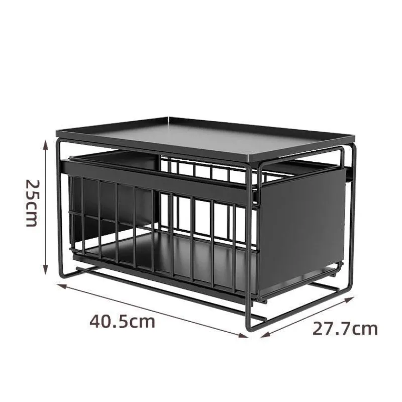 Space Savvy Küche & Esszimmer-Organizer unter der Spüle – Ausziehbares Lagerregal