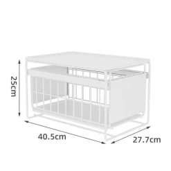 Space Savvy Küche & Esszimmer-Organizer unter der Spüle – Ausziehbares Lagerregal