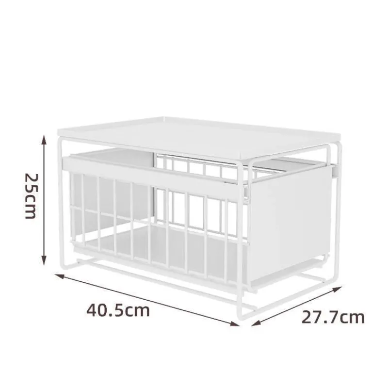 Space Savvy Küche & Esszimmer-Organizer unter der Spüle – Ausziehbares Lagerregal