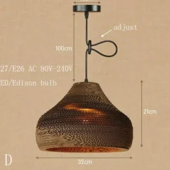 Comfort u0026 Style Beleuchtung-Origami LED Pendant Lamp - Modern Paper Light Shade