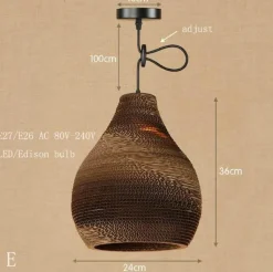 Comfort u0026 Style Beleuchtung-Origami LED Pendant Lamp - Modern Paper Light Shade