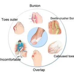 Damen Tranquil Touch Herrenschuhe|Damenschuhe-Orthopädischer Zehentrenner – Fußkorrektor aus Silikongel